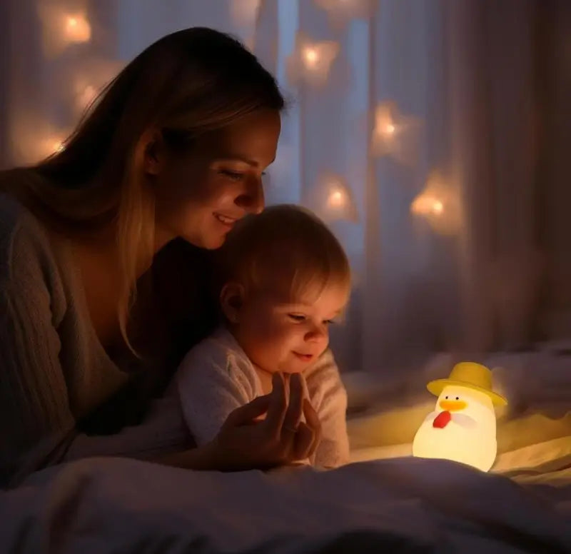 silicon duck night lamp