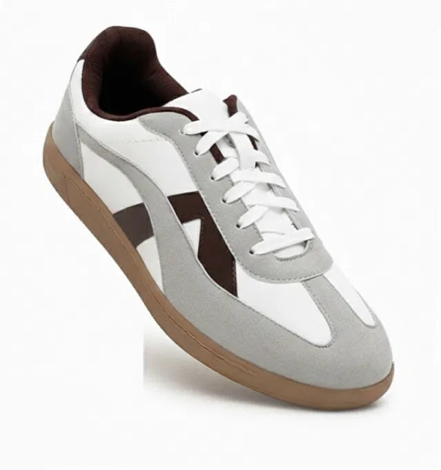 Men Grey & White Sneakers
