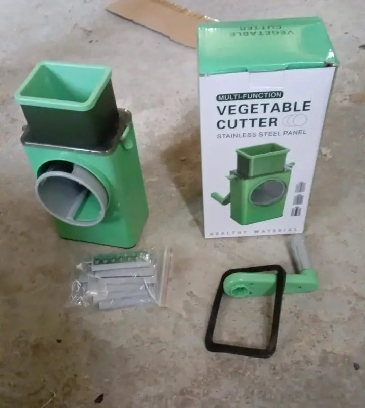 Stainless Steel Vegetable Chopper with 6 Blades