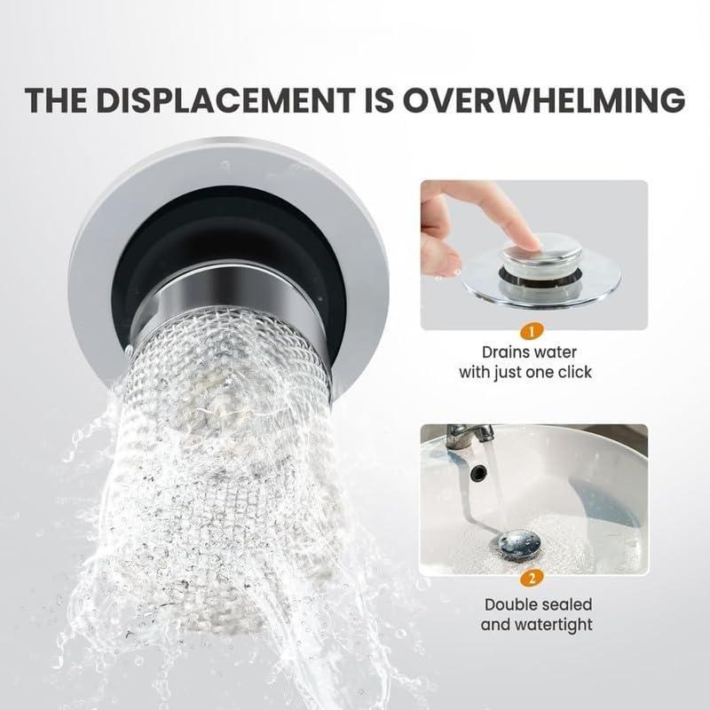 Removable Stainless Steel Drain Stopper Plug