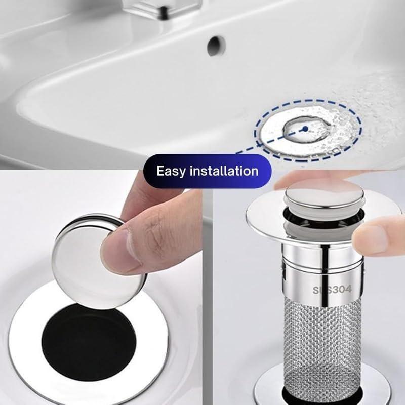 Removable Stainless Steel Drain Stopper Plug
