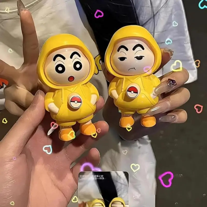 Shinchan 3D Face Changing Cartoon Keychain