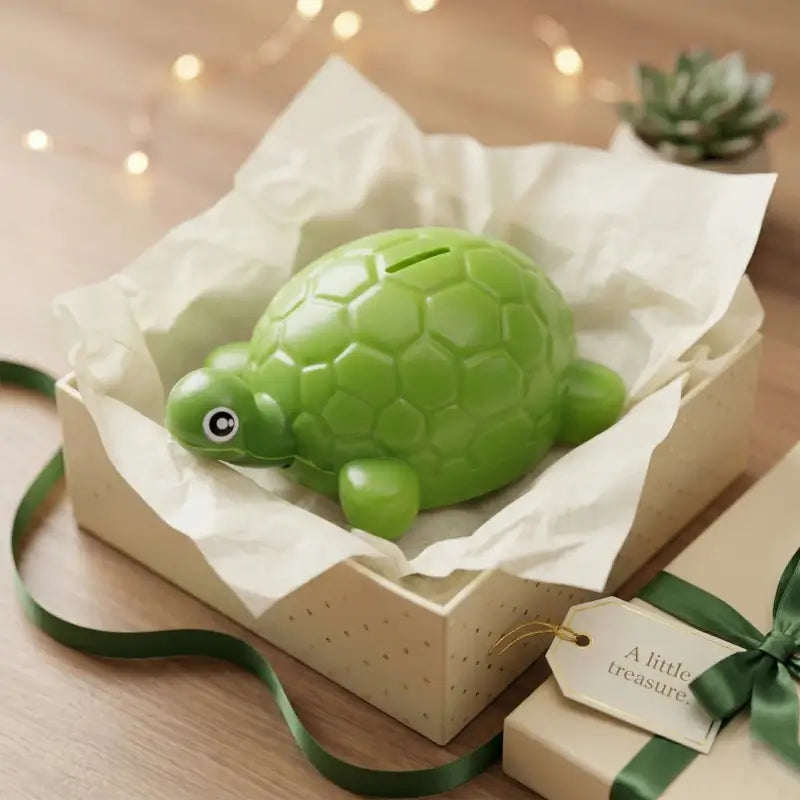 Cute Small Tortoise Shape Money Bank for Kids - Coin Saving Box