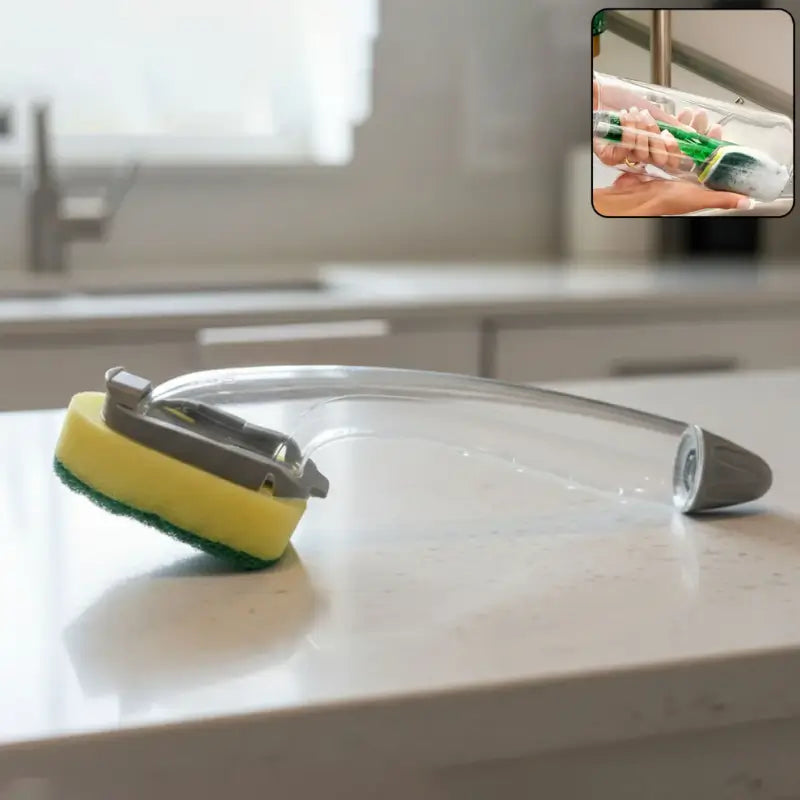 Soap Dispensing Dishwand Scrubber Brush