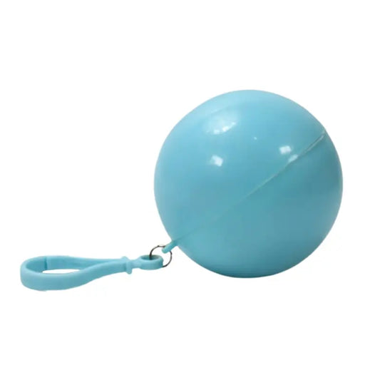 Disposable Raincoat for Kids with Hood and Attachable Round Case