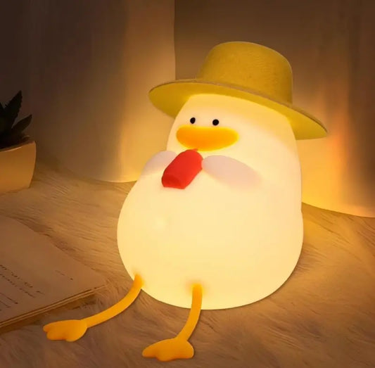 silicon duck night lamp