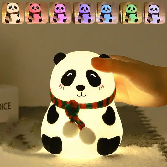 7-Color Panda LED Changing Lamp