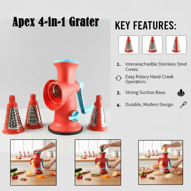 Apex 4 in 1 Signature Rotary Grater
