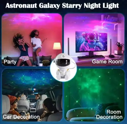 Astronaut Galaxy Projector Night Light 360 Degree Rotating