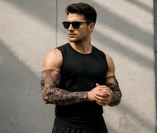 Fake Tattoo Printed Arm Sleeves (6 Pairs)
