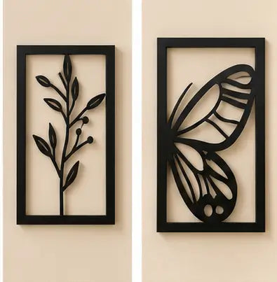 Wooden Wall Decor Set (Pack of 6)