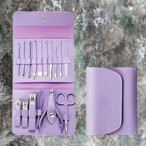 16-in-1 Manicure Kit – Stainless Steel Grooming Set