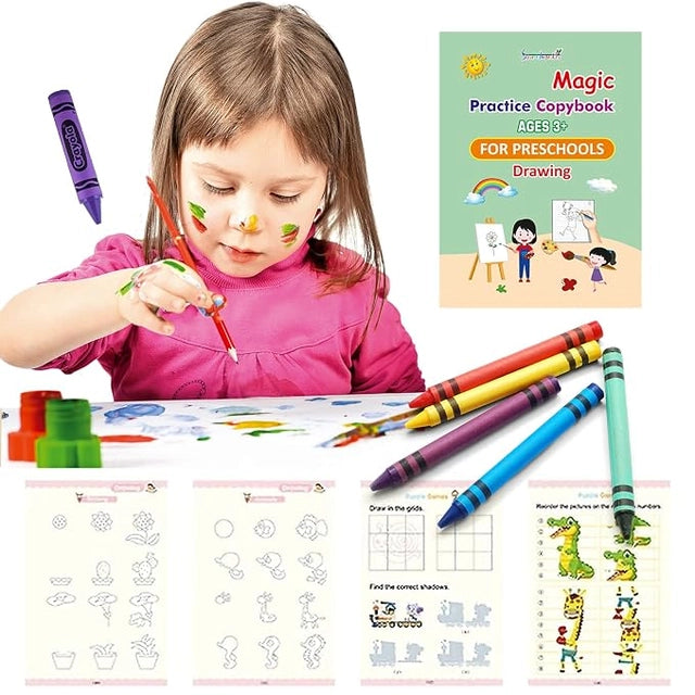 Auto Erase Magic Copybook Set for Kids