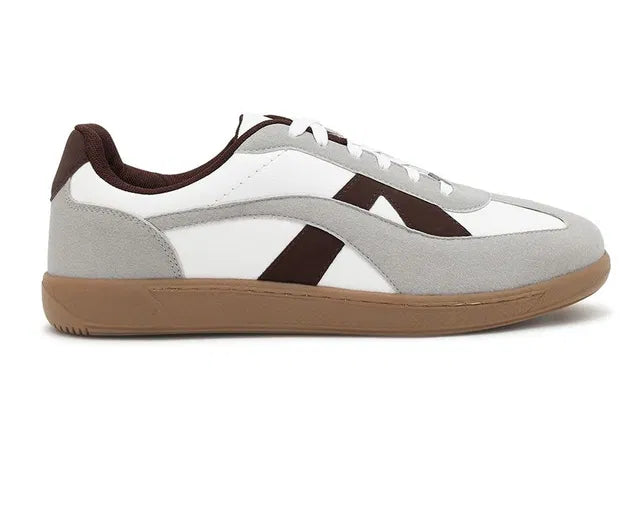 Men Grey & White Sneakers