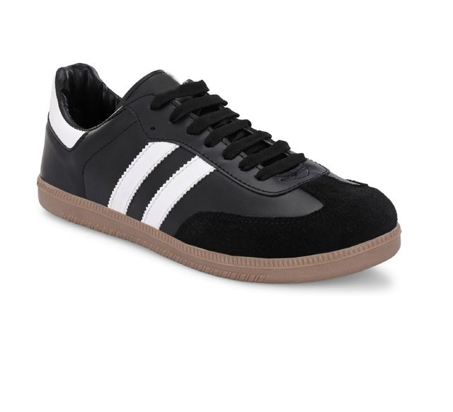 GINGER Striped Lace-Up Sneakers