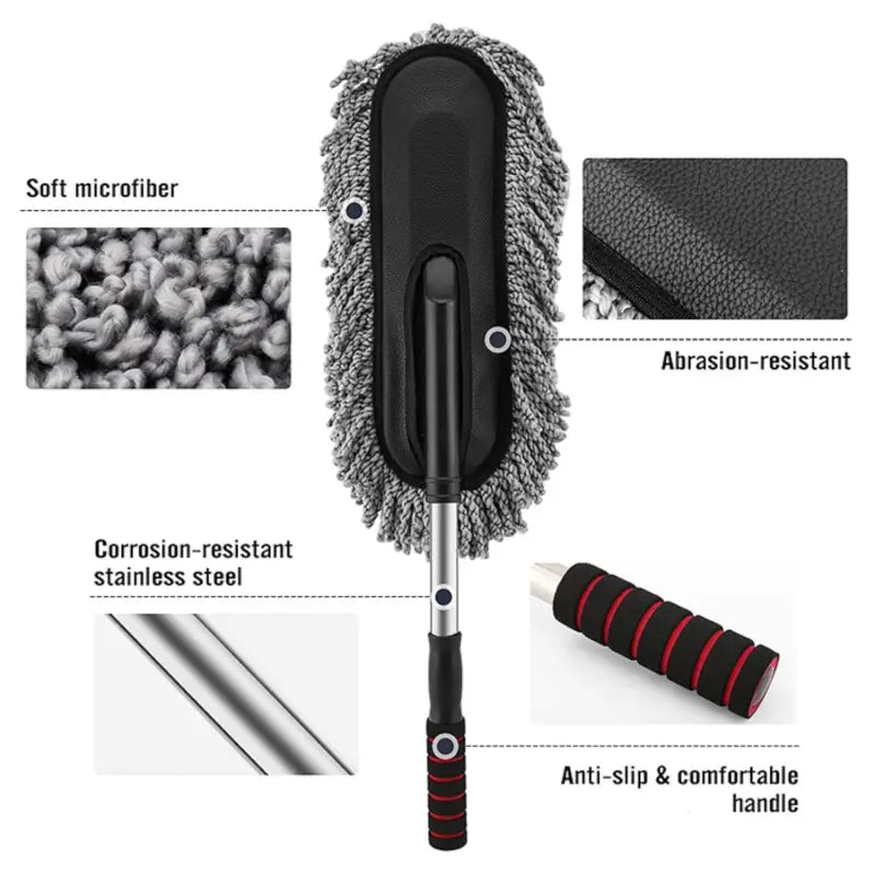 Car Duster Multipurpose Microfiber Wash Brush Vehicle