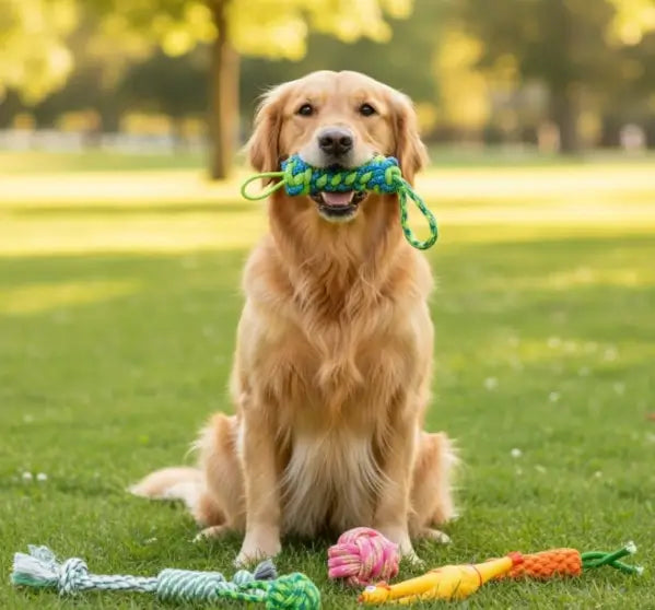 Pawezzy Dog Chew Rope Toys Combo Set (7 Pcs)