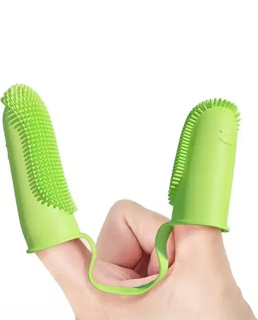 Pet Finger Toothbrush Soft Bristle Dental Cleaning Brush for Dog