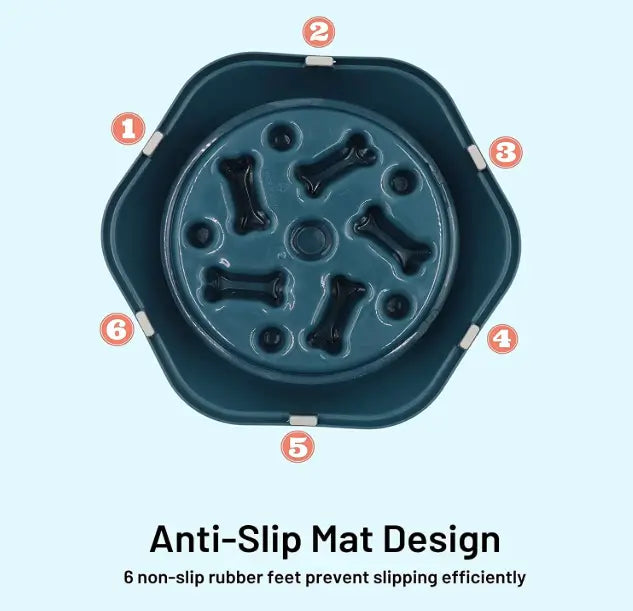 Slow Feeding Anti-Choking Pet Bowl