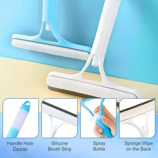 3-in-1 Spray Glass Wiper Cleaner for Home and Car