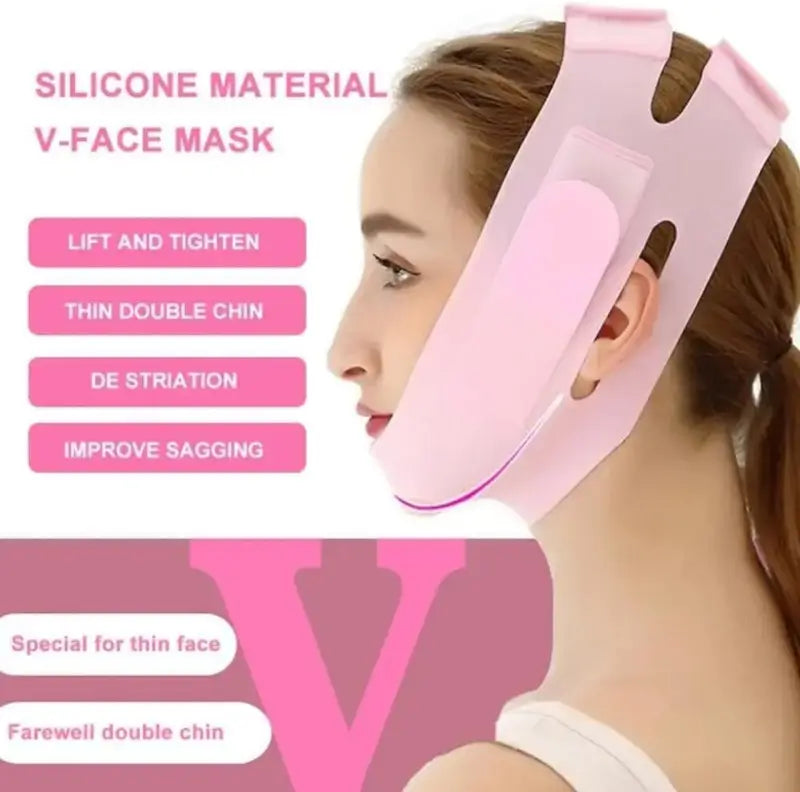 Silicone V Face Mask for Face Lift Facial Slimming Bandage