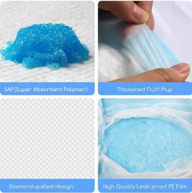 Puppy Training Pee Pads Quick Dry Potty Training Mats Pack of 10