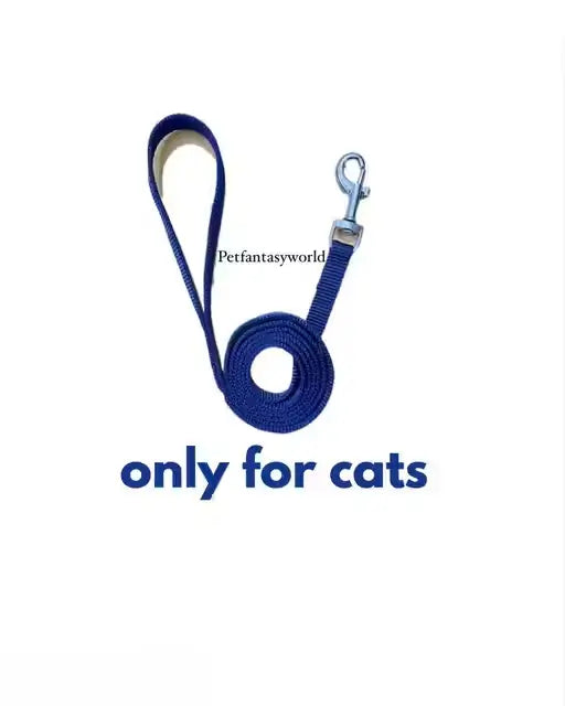 Pet Fantasy Nylon Cat Collar and Leash Set – Blue