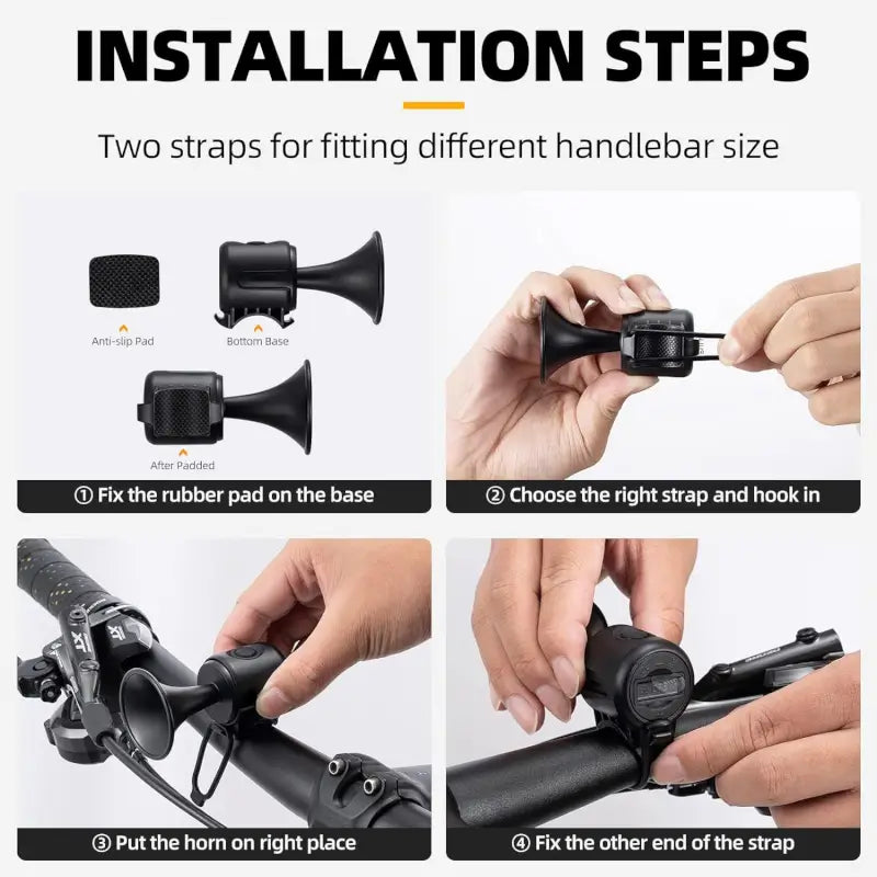 Bicycle Air Horn Loud - 120dB 1 Sound Mode Electronic Bicycle Bell