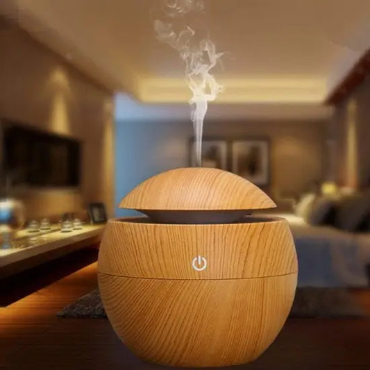Wooden Cool Mist Humidifier Essential Oil Diffuser