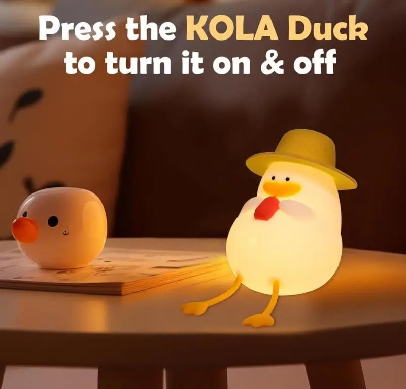 silicon duck night lamp
