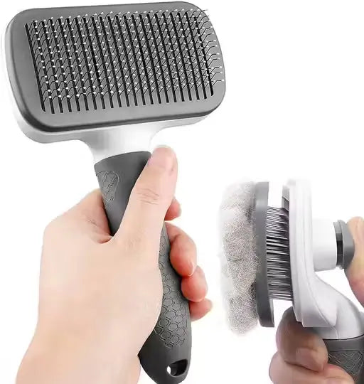 Self-Cleaning Slicker Brush for Dogs and Cats
