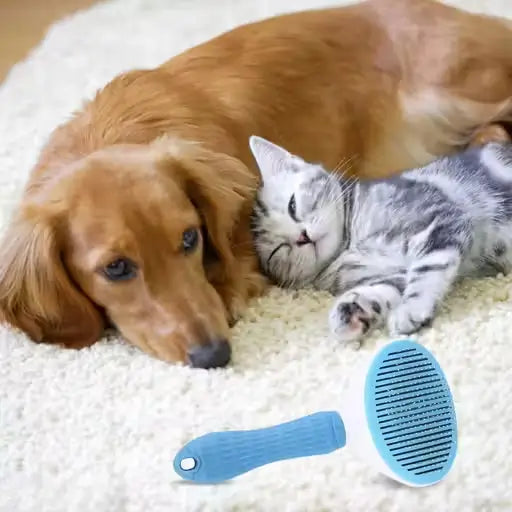 Self-Cleaning Slicker Brush for Dogs and Cats