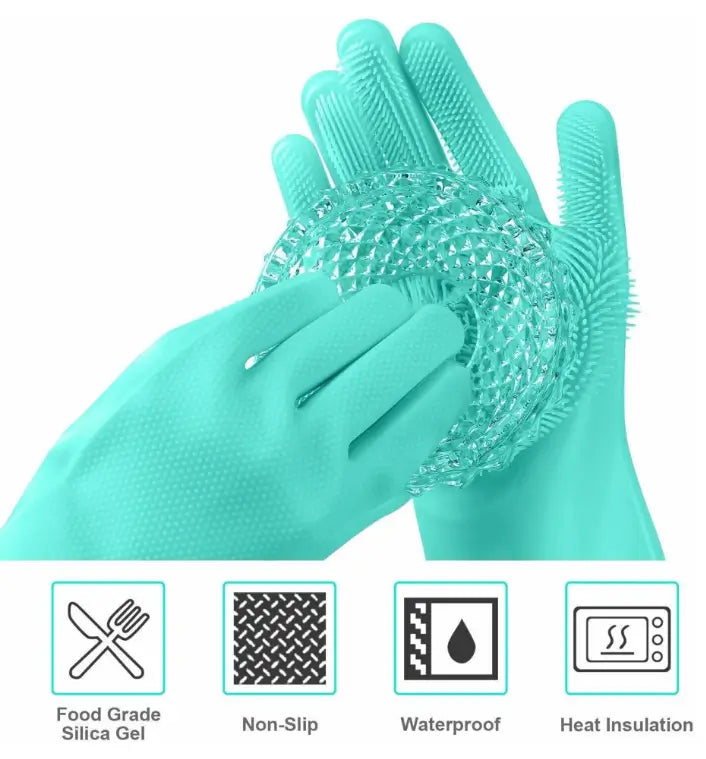 Silicone Pet Grooming Bath Glove for Dogs and Cats Hair Removal Scrubber