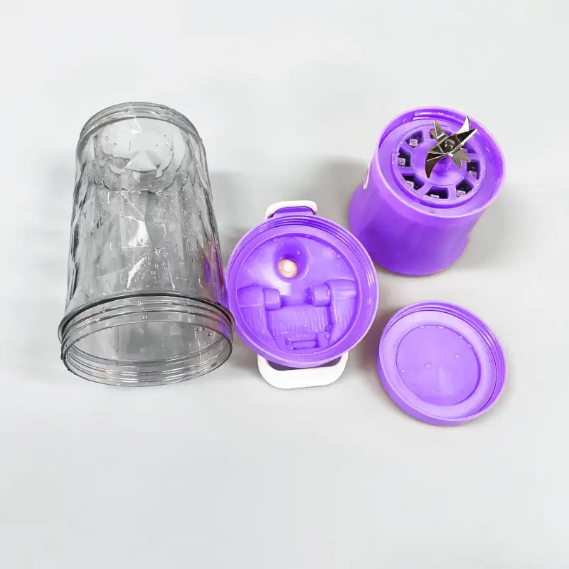 Eletric Crusher Juicer With Multicolor Light, 8 Blades