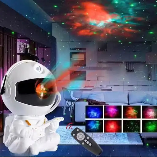 Astronaut Galaxy Projector Night Light 360 Degree Rotating